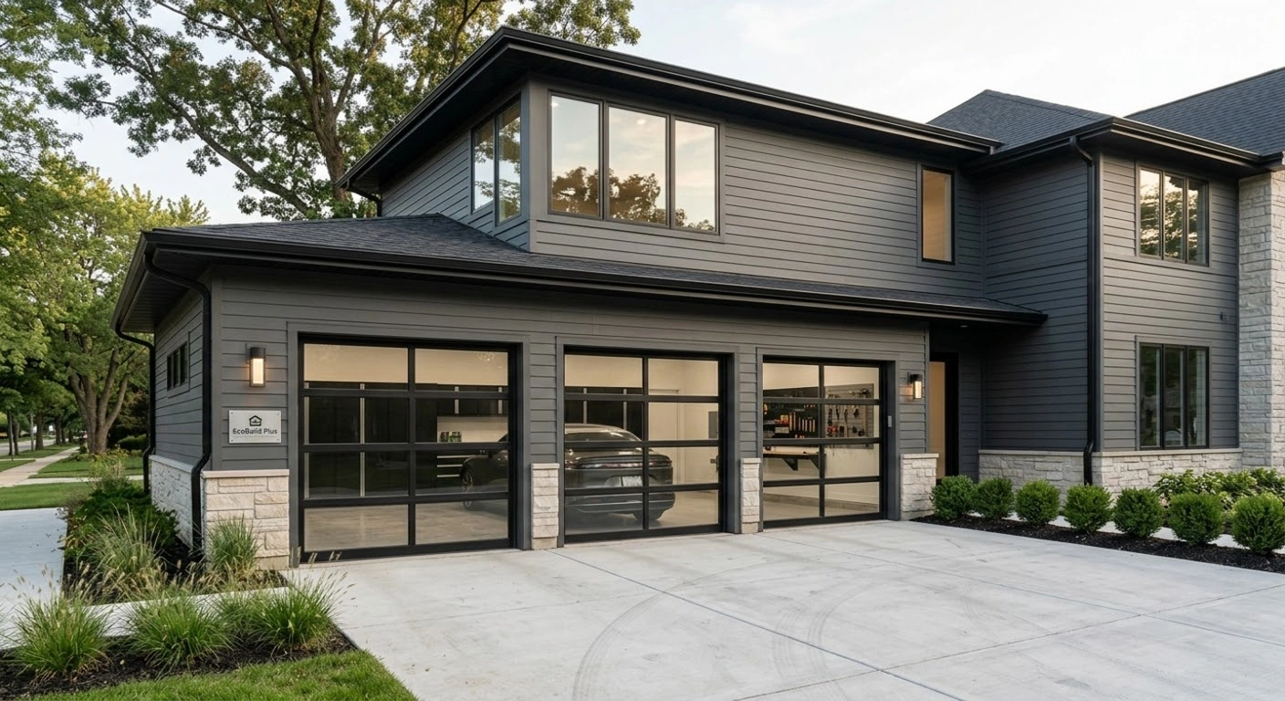Custom garage addition by EcoBuild Plus garage addition contractors near me